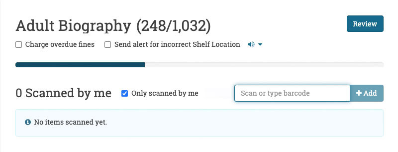 Real-time inventory progress tracking