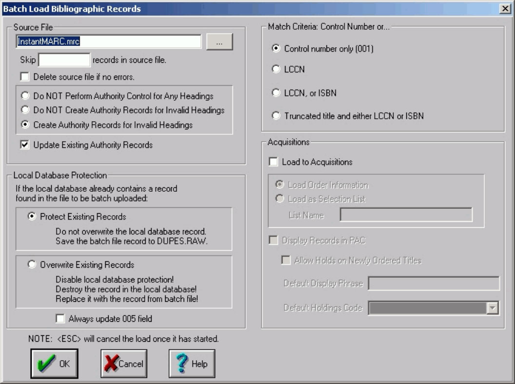 Legacy import workflow prior to redesign